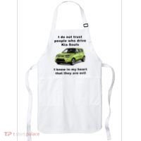 Funny Meme I Do Not Trust People Who Drive Kia Souls Joke Apron thumb 0