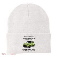 Funny Meme I Do Not Trust People Who Drive Kia Souls Joke Beanie thumb 0
