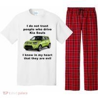 Funny Meme I Do Not Trust People Who Drive Kia Souls Joke Pajama Set thumb 0