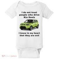 Funny Meme I Do Not Trust People Who Drive Kia Souls Joke Baby Bodysuit thumb 0