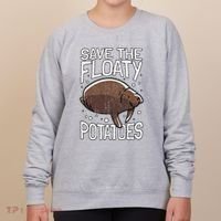 Funny Manatee I Save The Floaty Potatoes I Manatee Women's Sweatshirt thumb 0