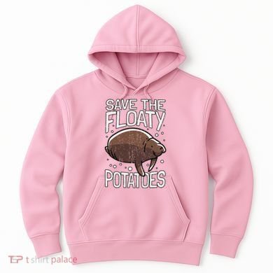 Funny Manatee I Save The Floaty Potatoes I Manatee Hoodie