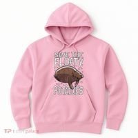 Funny Manatee I Save The Floaty Potatoes I Manatee Hoodie thumb 0