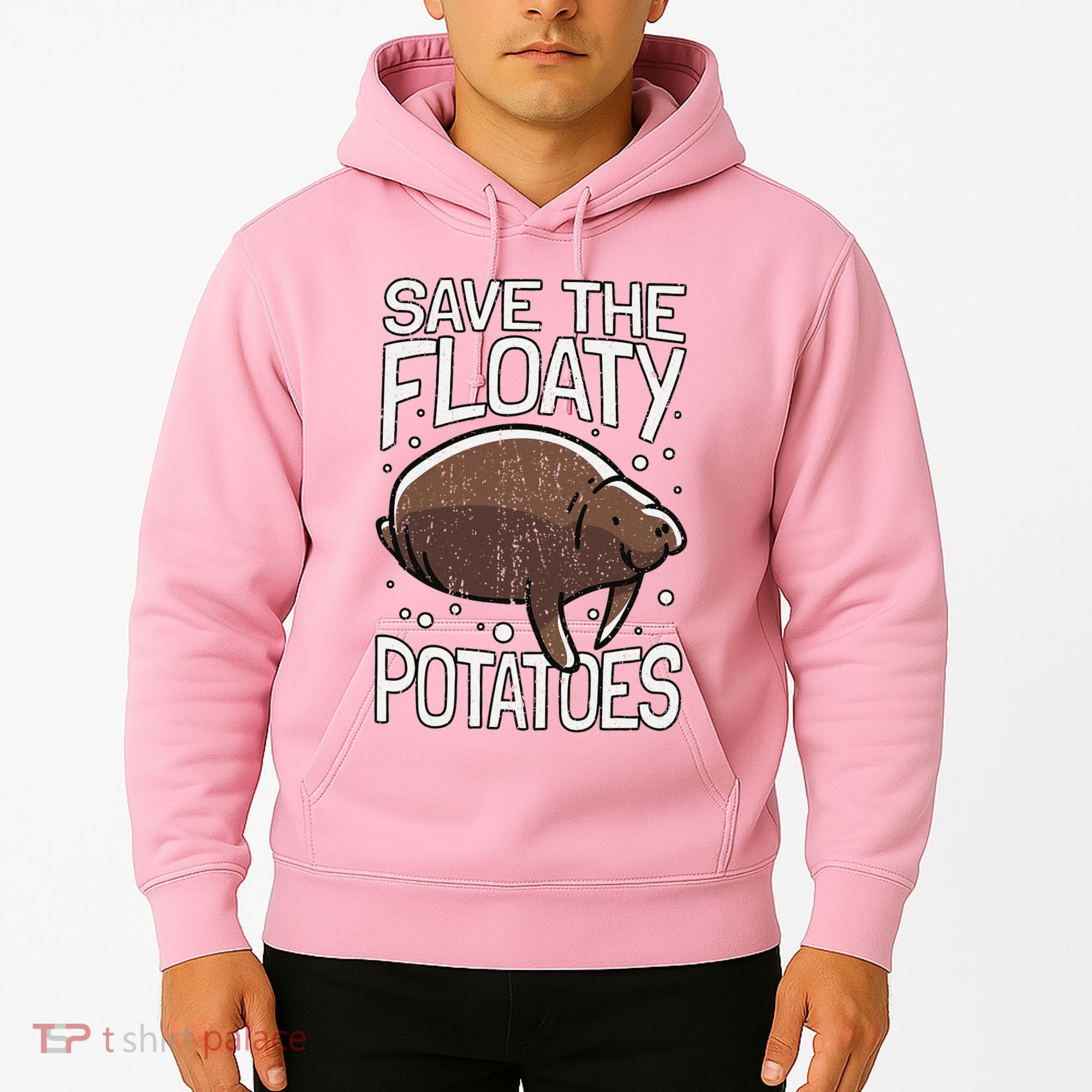 Funny Manatee I Save The Floaty Potatoes I Manatee Hoodie