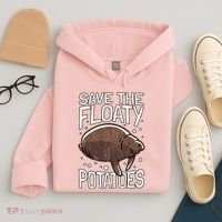 Funny Manatee I Save The Floaty Potatoes I Manatee Hoodie thumb 4