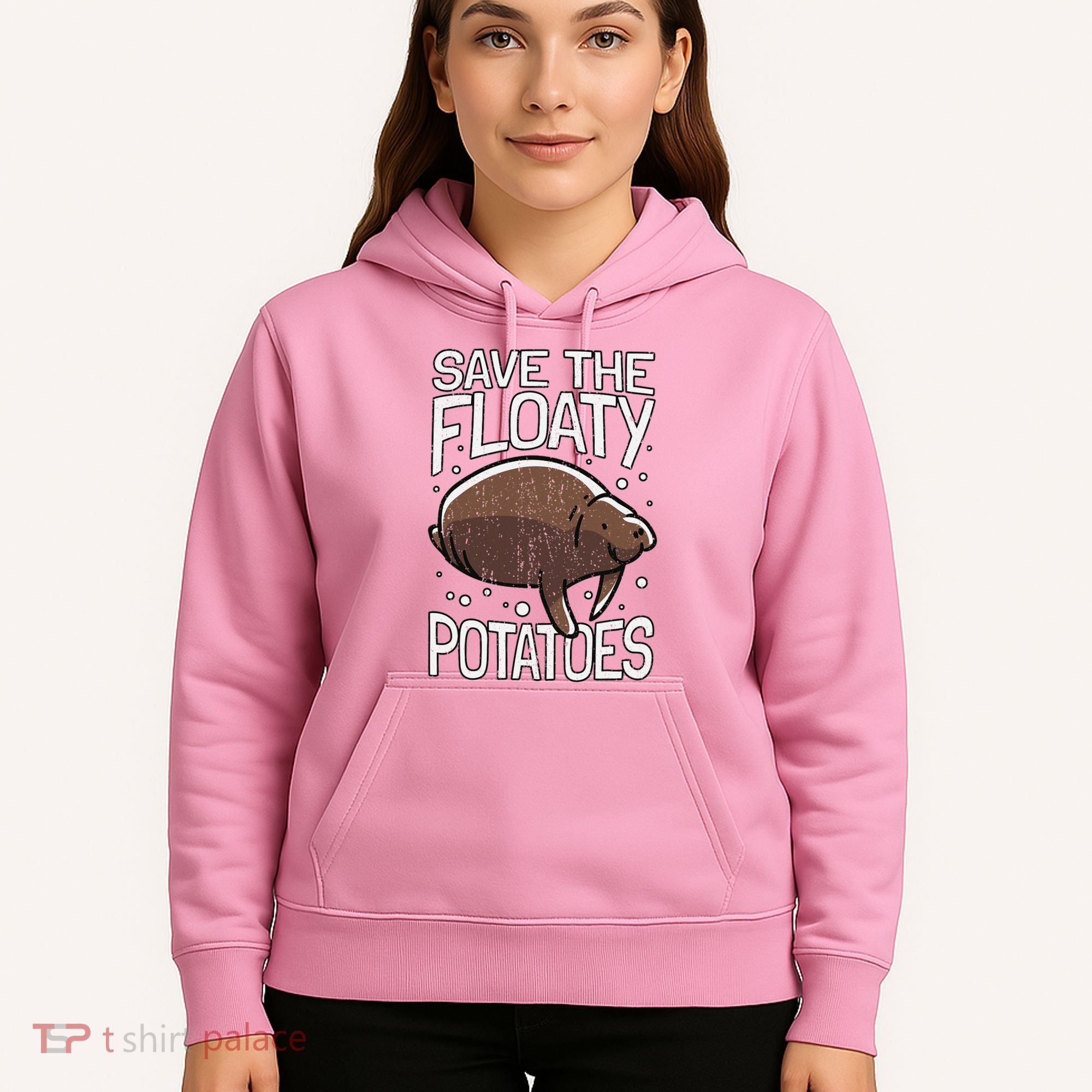 Funny Manatee I Save The Floaty Potatoes I Manatee Hoodie