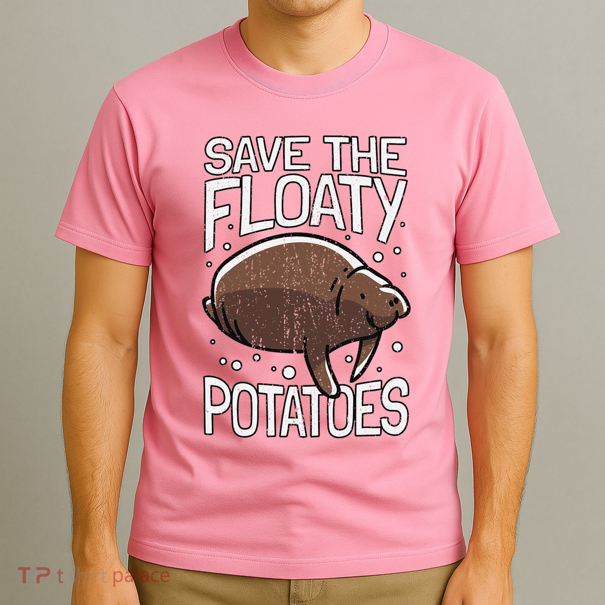 Funny Manatee I Save The Floaty Potatoes I Manatee T-Shirt