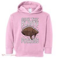 Funny Manatee I Save The Floaty Potatoes I Manatee Toddler Hoodie thumb 0
