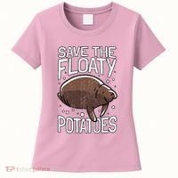 Funny Manatee I Save The Floaty Potatoes I Manatee Women's T-Shirt thumb 0