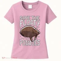 Funny Manatee I Save The Floaty Potatoes I Manatee Women's T-Shirt thumb 0