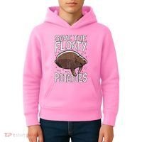 Funny Manatee I Save The Floaty Potatoes I Manatee Kids Hoodie thumb 4