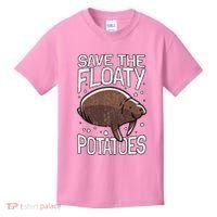 Funny Manatee I Save The Floaty Potatoes I Manatee Kids T-Shirt thumb 0