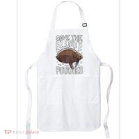 Funny Manatee I Save The Floaty Potatoes I Manatee Apron thumb 0