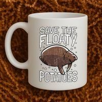 Funny Manatee I Save The Floaty Potatoes I Manatee Coffee Mug thumb 2