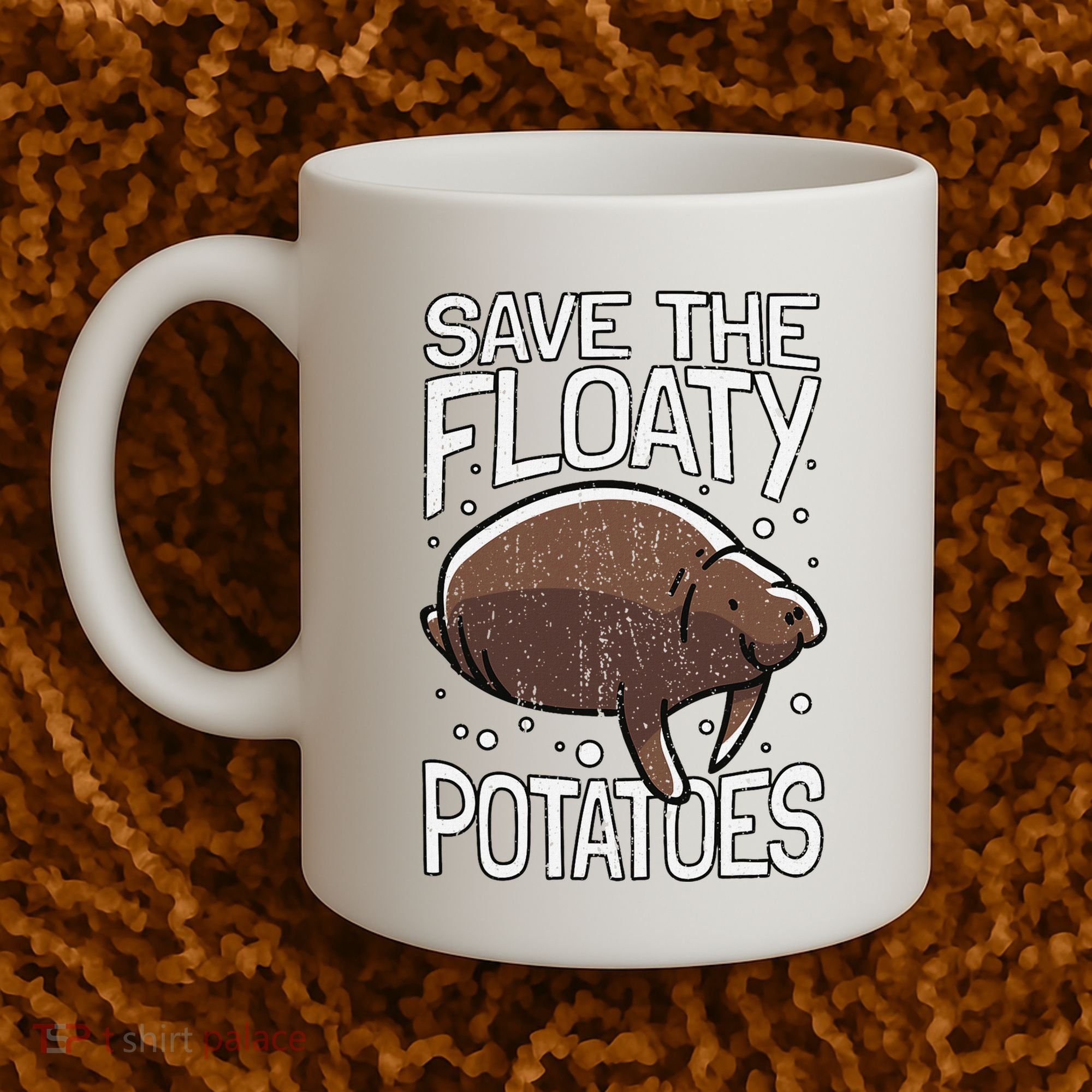 Funny Manatee I Save The Floaty Potatoes I Manatee Coffee Mug