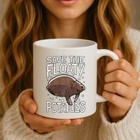 Funny Manatee I Save The Floaty Potatoes I Manatee Coffee Mug thumb 3