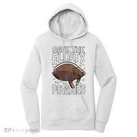 Funny Manatee I Save The Floaty Potatoes I Manatee Women's Hoodie thumb 0