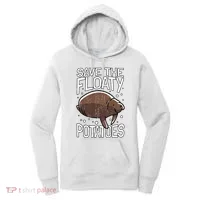 Funny Manatee I Save The Floaty Potatoes I Manatee Women's Hoodie thumb 0