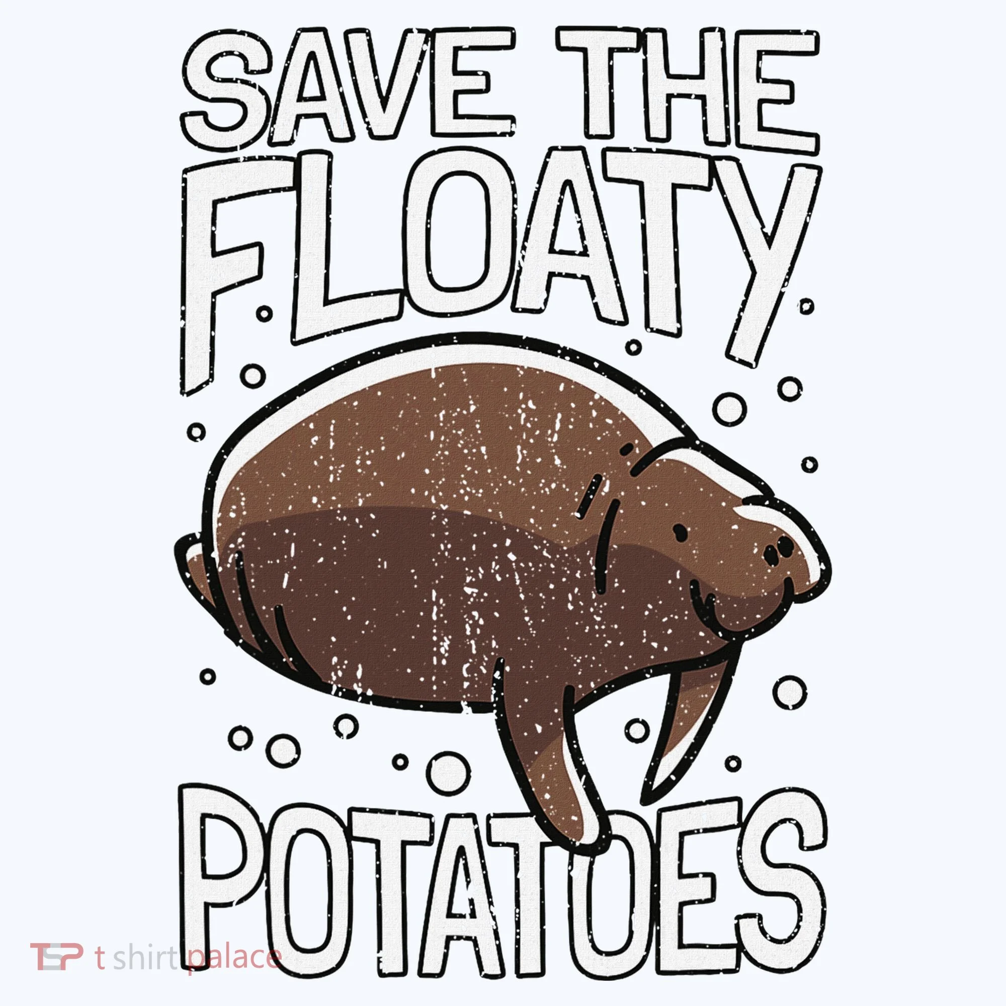 Funny Manatee I Save The Floaty Potatoes I Manatee Women's Hoodie