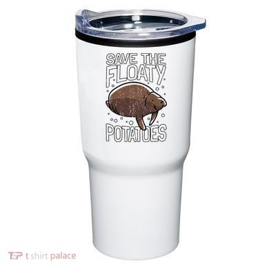 Funny Manatee I Save The Floaty Potatoes I Manatee Tumbler