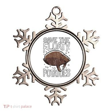 Funny Manatee I Save The Floaty Potatoes I Manatee Ornament