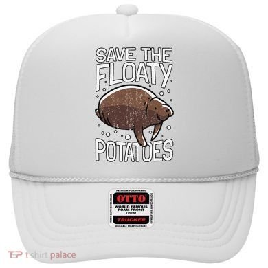 Funny Manatee I Save The Floaty Potatoes I Manatee Hat