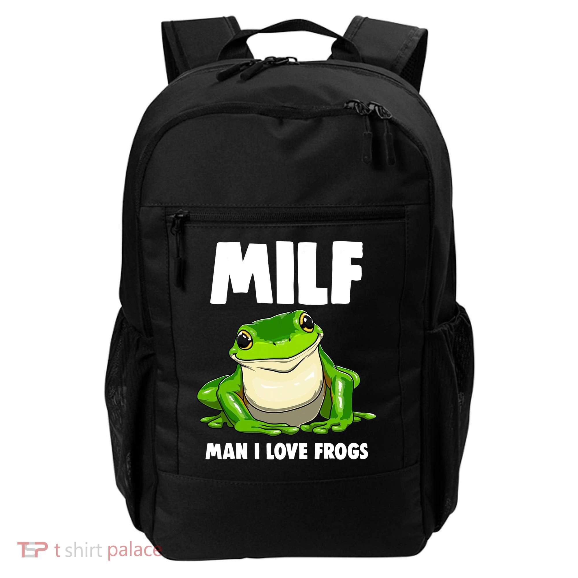 Funny Man I Love Frogs Tee Shirts Frog Love Backpack