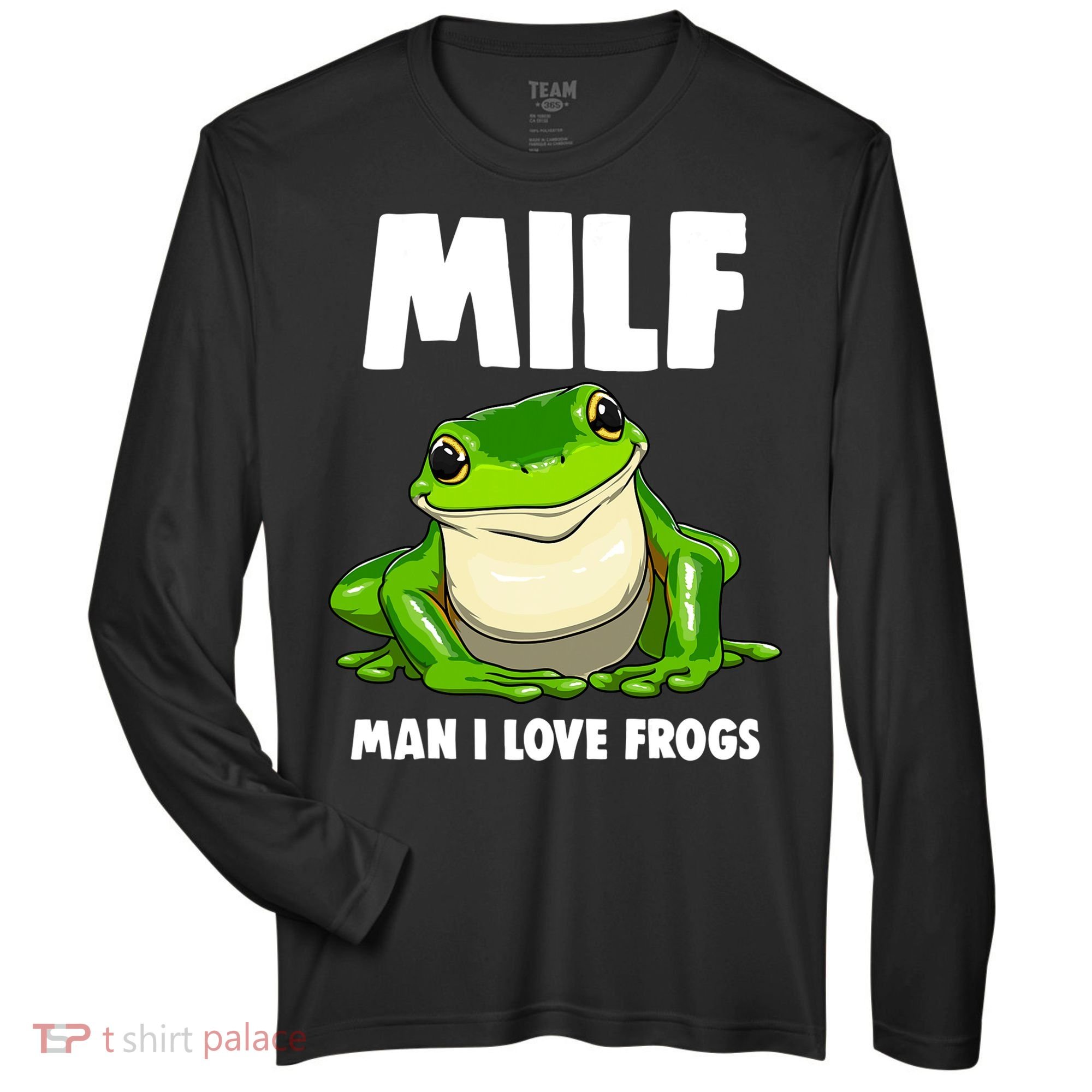 Funny Man I Love Frogs Tee Shirts Frog Love Zone Performance Long-Sleeve T-Shirt