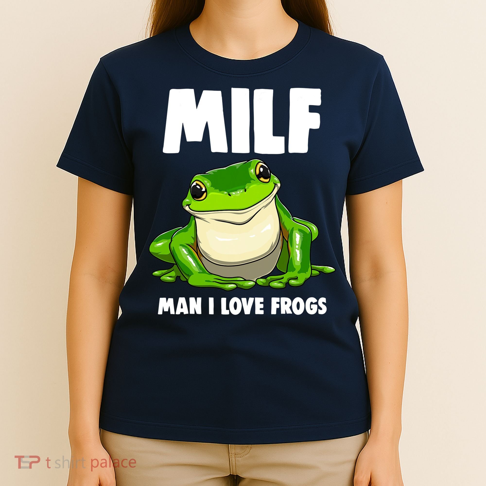 Funny Man I Love Frogs Tee Shirts Frog Love T-Shirt