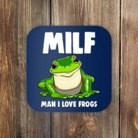 Funny Man I Love Frogs Tee Shirts Frog Love Coaster thumb 0