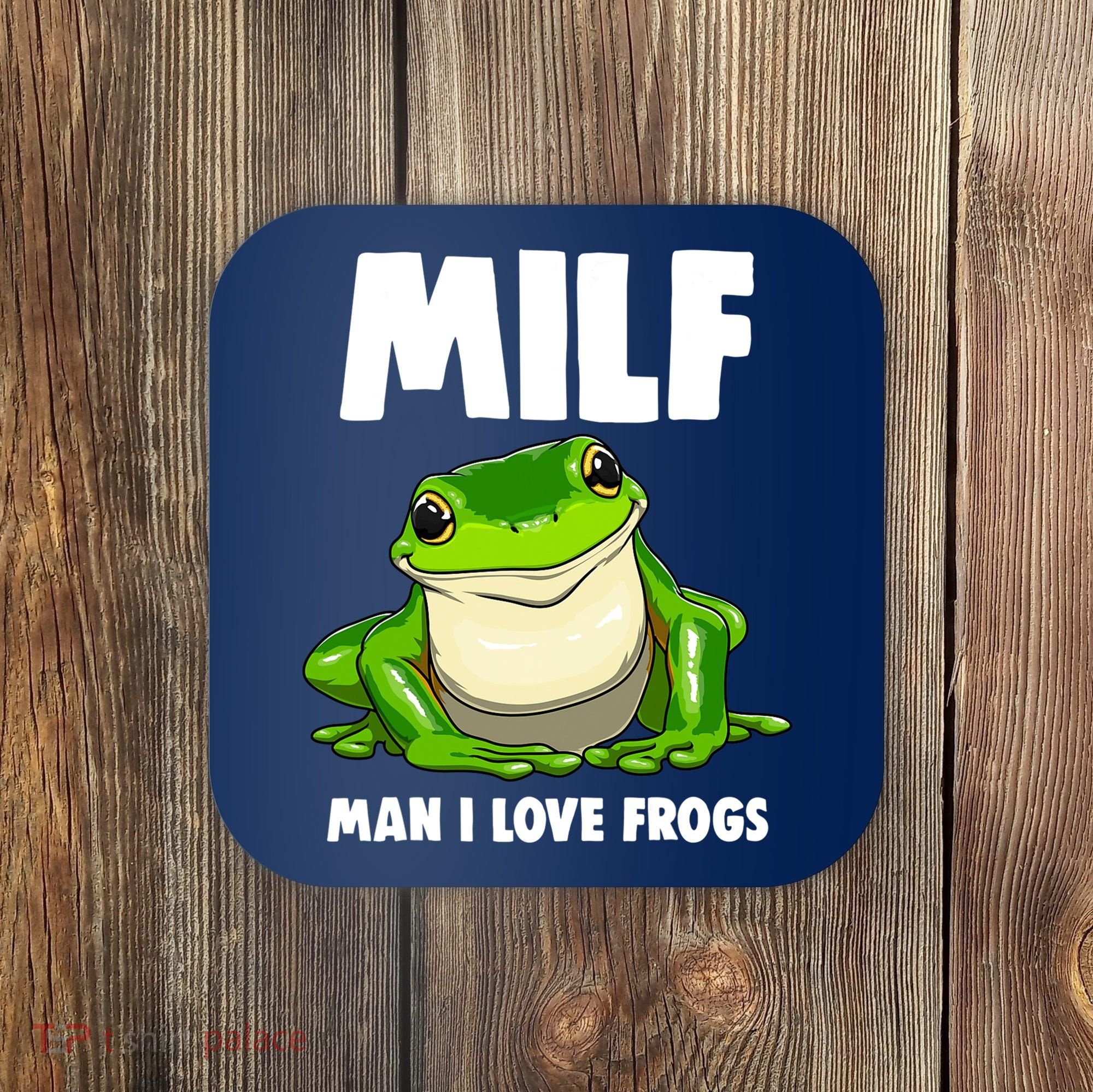 Funny Man I Love Frogs Tee Shirts Frog Love Coaster