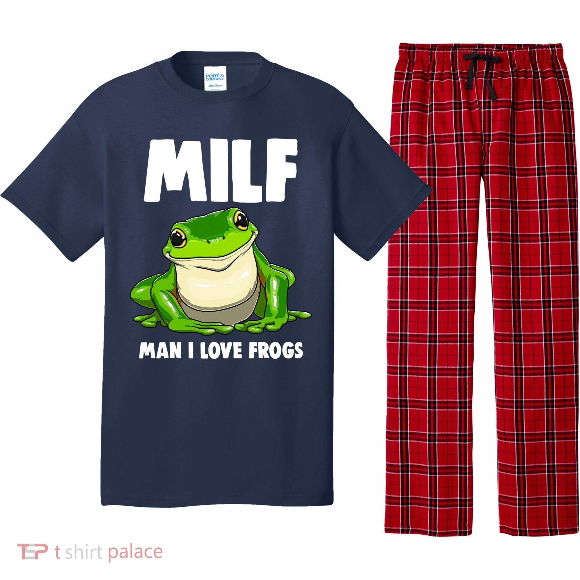Funny Man I Love Frogs Tee Shirts Frog Love Pajama Set