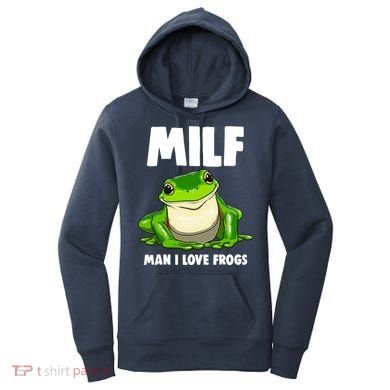 Funny Man I Love Frogs Tee Shirts Frog Love Women's Hoodie