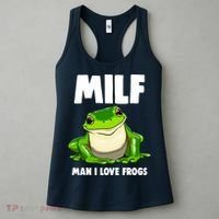 Funny Man I Love Frogs Tee Shirts Frog Love Women's Tank Top thumb 3