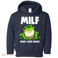 Funny Man I Love Frogs Tee Shirts Frog Love Toddler Hoodie thumb 0