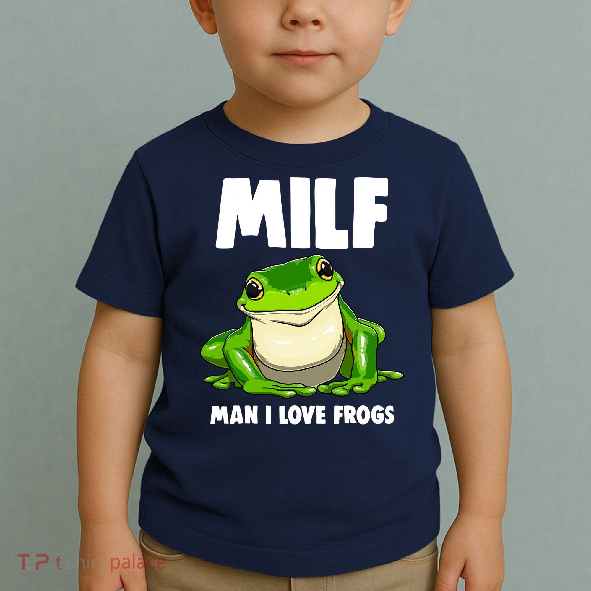 Funny Man I Love Frogs Tee Shirts Frog Love Toddler T-Shirt