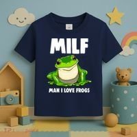 Funny Man I Love Frogs Tee Shirts Frog Love Toddler T-Shirt thumb 3