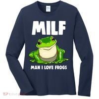 Funny Man I Love Frogs Tee Shirts Frog Love Women's Long Sleeve Shirt thumb 0