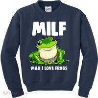 Funny Man I Love Frogs Tee Shirts Frog Love Kids Sweatshirt thumb 0