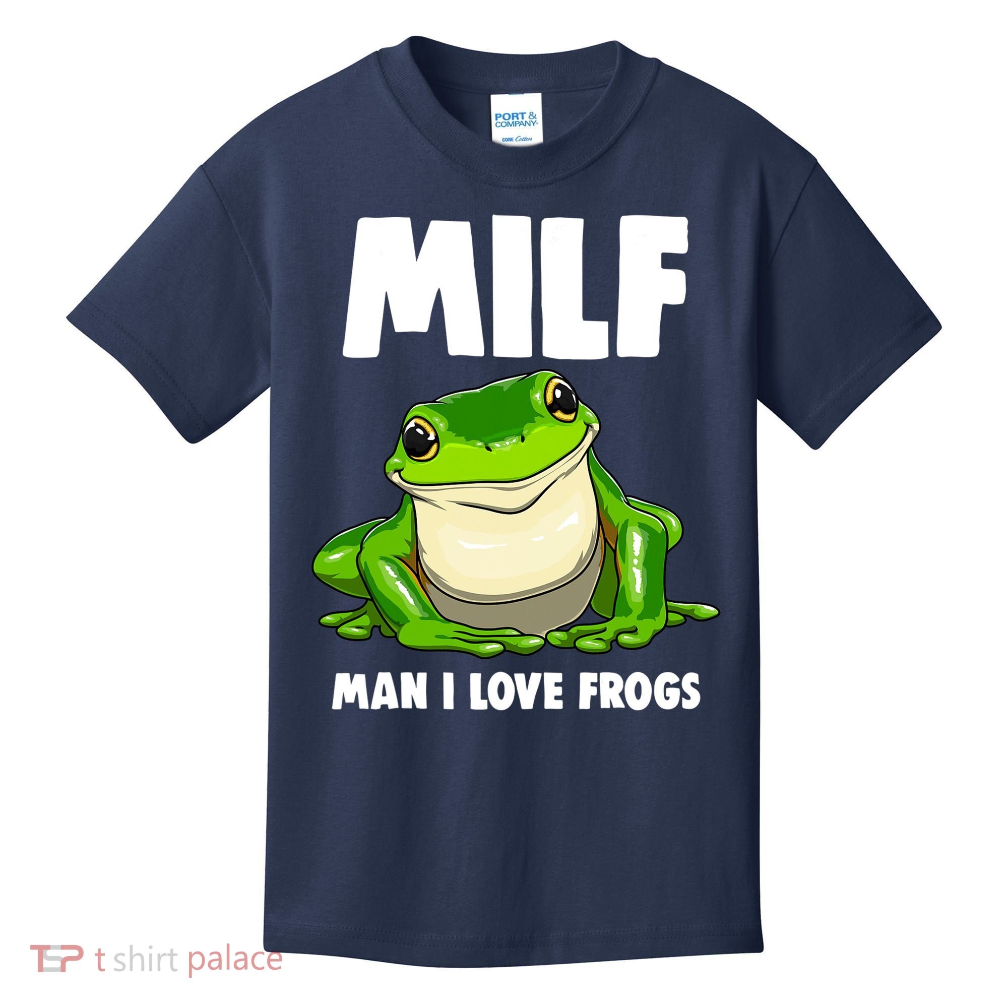 Funny Man I Love Frogs Tee Shirts Frog Love Kids T-Shirt