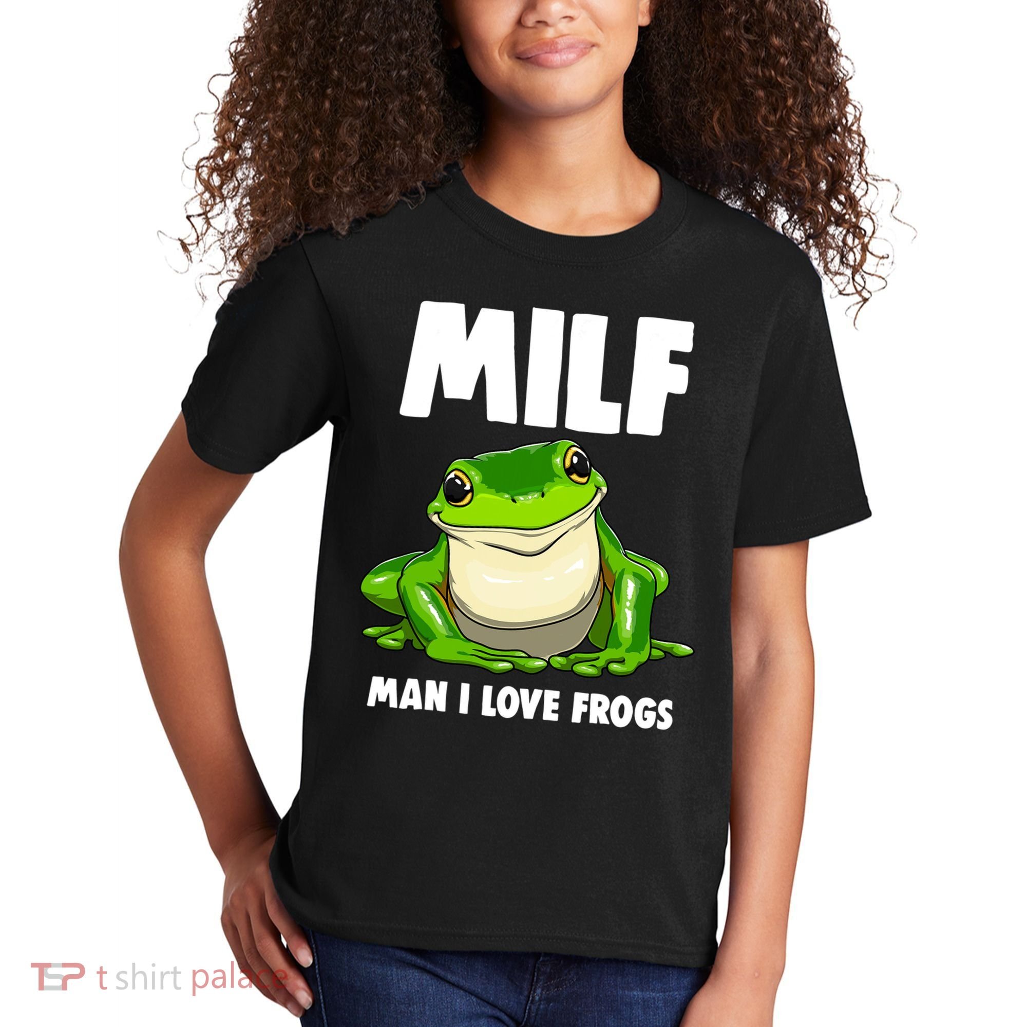 Funny Man I Love Frogs Tee Shirts Frog Love Kids T-Shirt