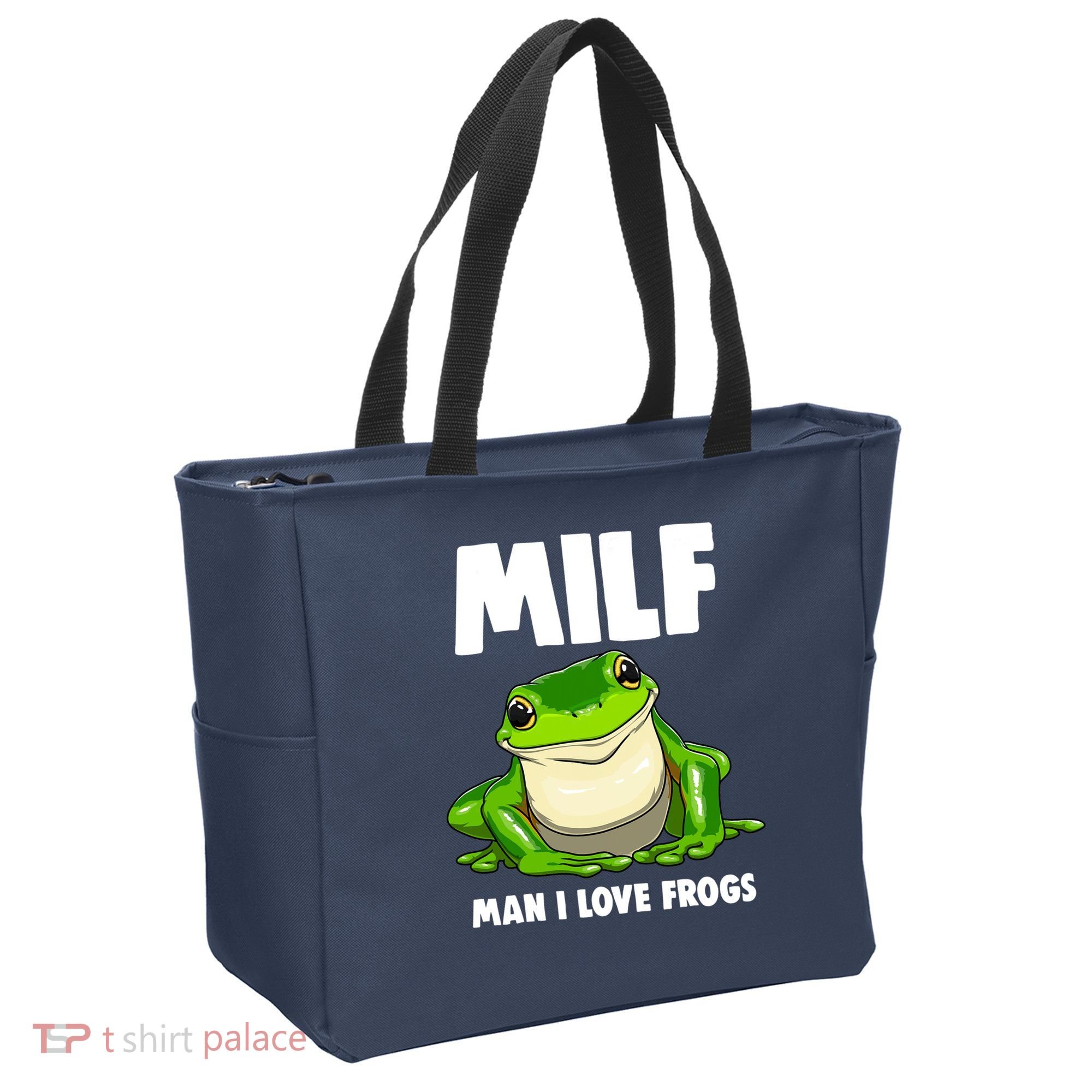 Funny Man I Love Frogs Tee Shirts Frog Love Tote Bag