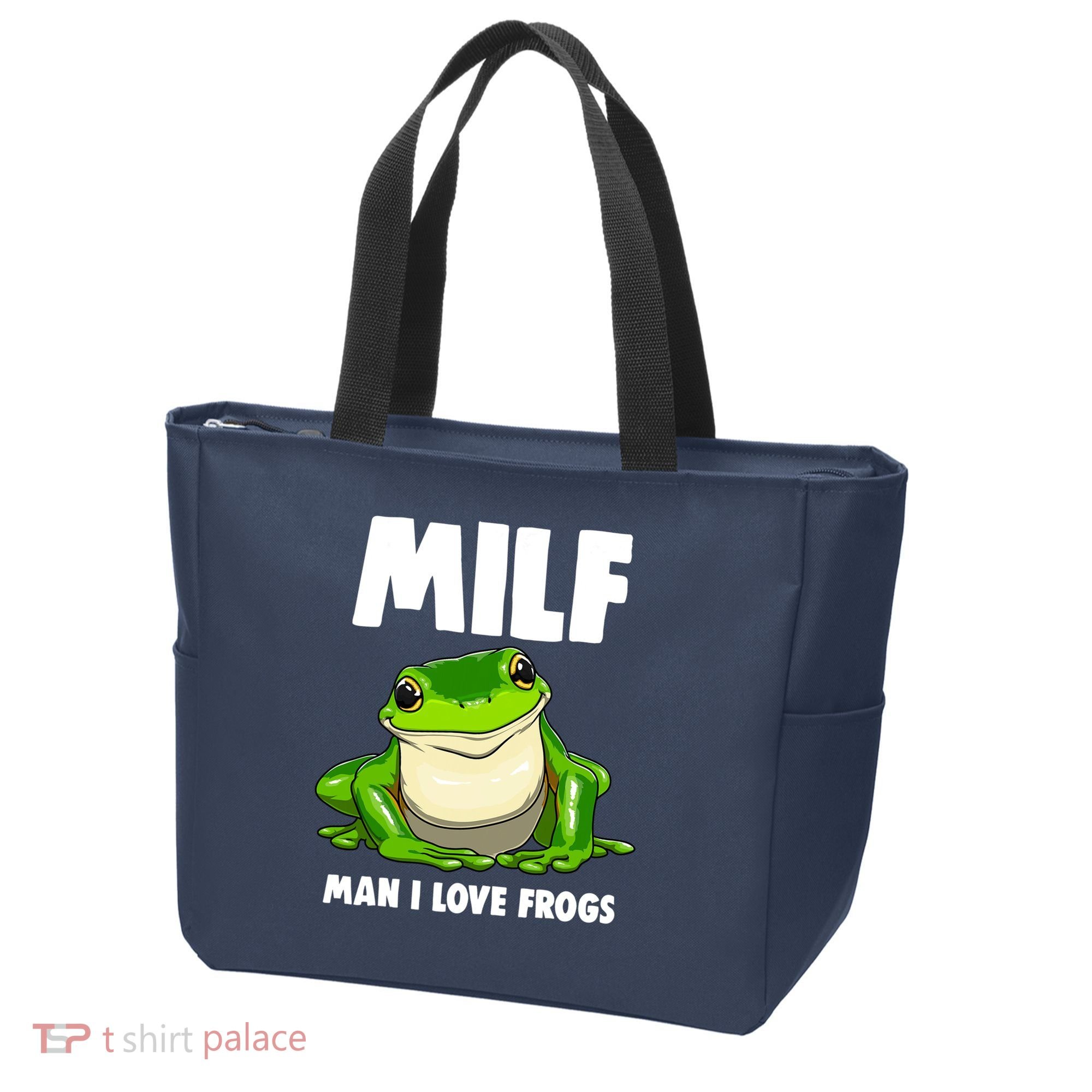 Funny Man I Love Frogs Tee Shirts Frog Love Tote Bag