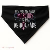 Funny Mercury In Retrograde Astrology Cute Gift USA-Made Doggie Bandana thumb 0