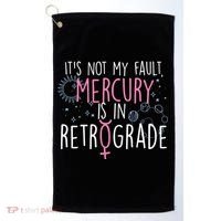 Funny Mercury In Retrograde Astrology Cute Gift Golf Towel thumb 0