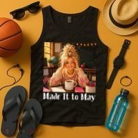 Funny Made It To May Teacher Last Day Of School Tank Top thumb 4