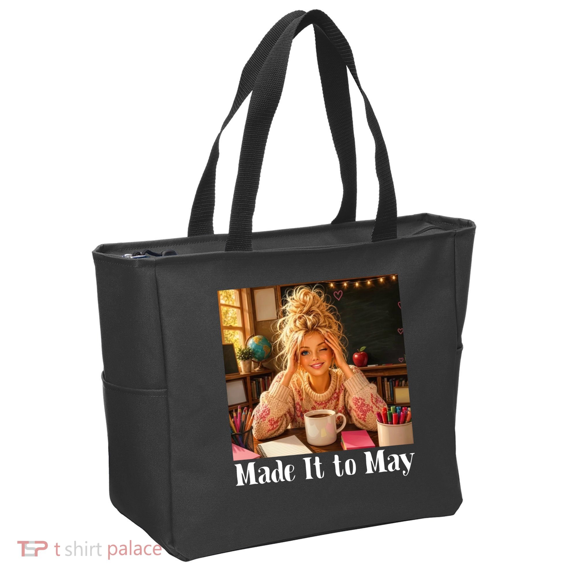 Funny Made It To May Teacher Last Day Of School Tote Bag