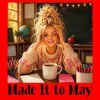 Funny Made It To May Teacher Last Day Of School Santa Hat thumb 1