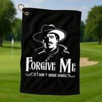 Forgive Me If I DonT Shake Hand Golf Towel thumb 1