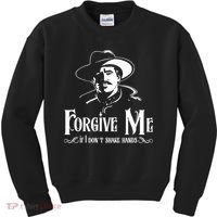 Forgive Me If I DonT Shake Hand Kids Sweatshirt thumb 0